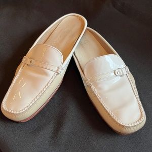 Cole Haan vintage white leather slides, 7M